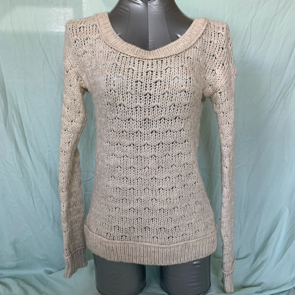 Cream knit sweater